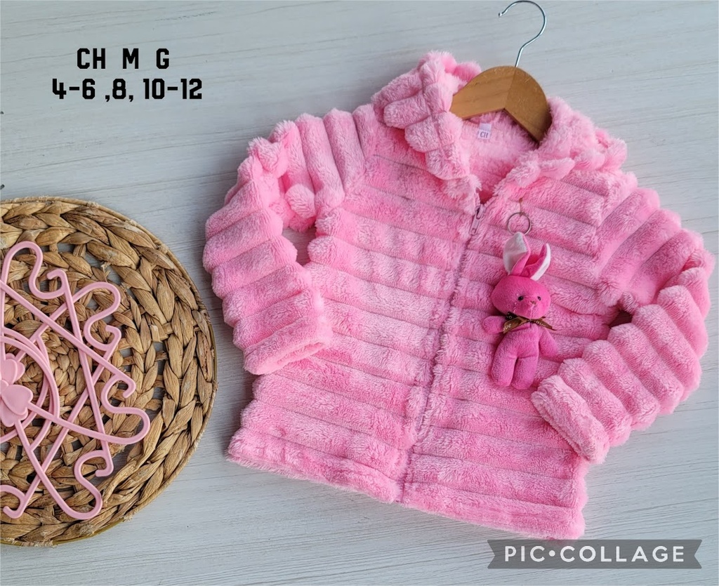 Chamarra de peluche niña
