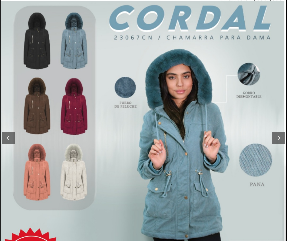 Chamarra CORDAL para Mujer